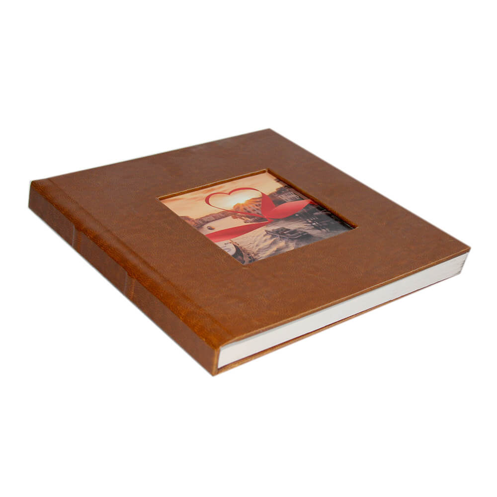 Fotolibro Oviedo Piel Premium (Tapa con Ventana) - Photobook Mx